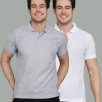 Men Solid Polo Neck Cotton Blend combo T Shirt set