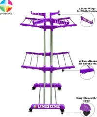 Cloth Dryer Stand – 2 Tier Double Pole (Made in India) - Image 3