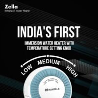 Havells Plastic Zella 1000 Watts Immersion Heater (Blue) - Image 4
