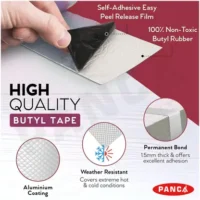 Panca Leakage Repair Waterproof Tape for Pipe Leakage Roof Water Leakage Solution 5 m Butyl Tape - Image 3