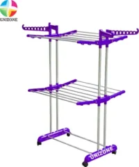 Cloth Dryer Stand – 2 Tier Double Pole (Made in India)