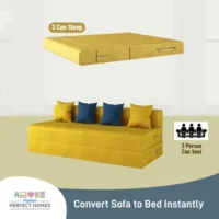 4 Seater Double Foam Pull Out Sofa Cum Bed