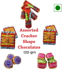 FabBites Bhai Dooj, Diwali Gift for Brother-Cracker Chocolate in Velvet Potli for Bhaiya Fiber Gift Box  (Red) - Image 2
