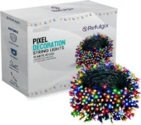 Refulgix 40 LEDs 12 m Multicolor Steady String Rice Lights  (Pack of 1)