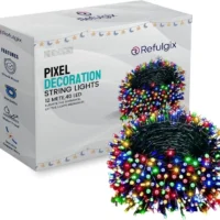 Refulgix 40 LEDs 12 m Multicolor Steady String Rice Lights  (Pack of 1)