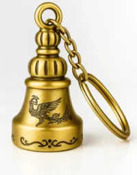 Wonderwhimzy Tibetan Bell Keychain Temple Bell Keychain Metal Guardian bell Key Chain - Image 2