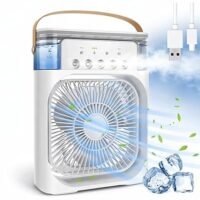 Mini Portable Air Cooler with  7 Colors, 3 Speeds, Infinite Comfort: A Review of the Ultimate Mini Air Cooler Ideal for Home, Office, Travel